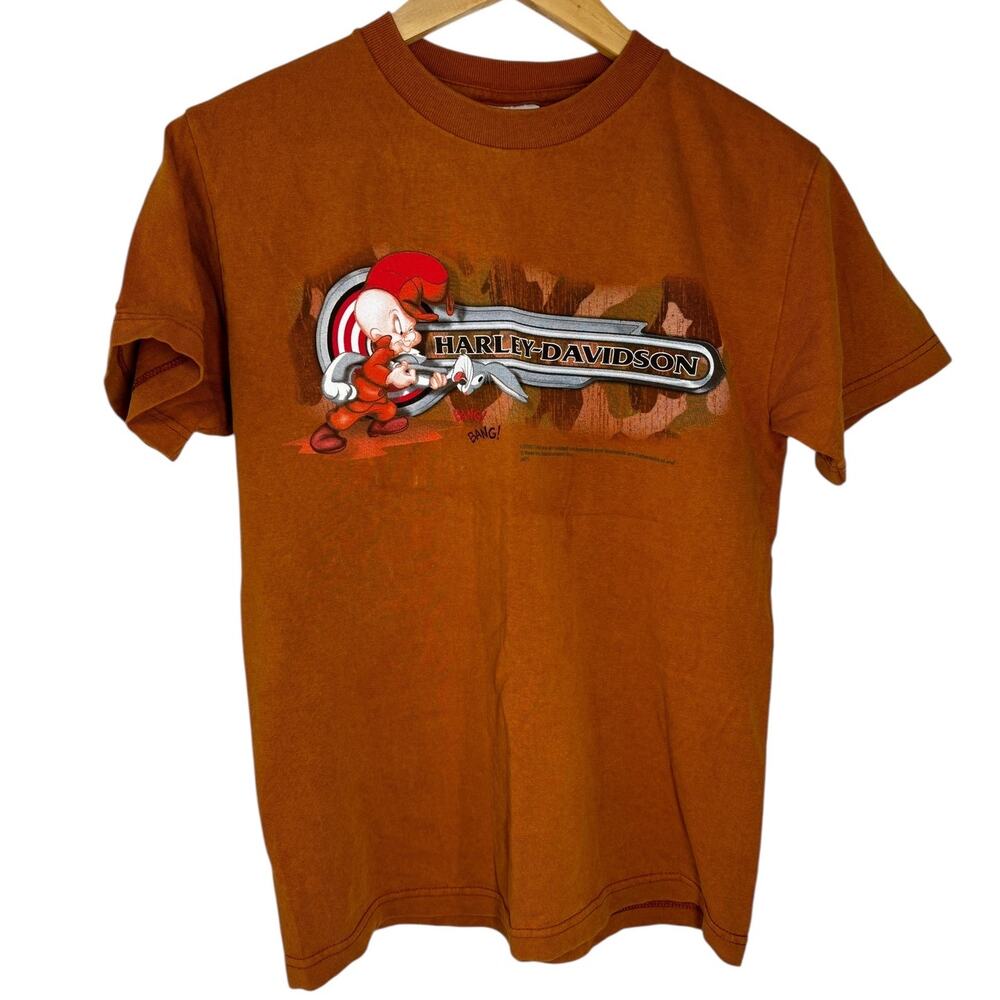 HARLEY DAVIDSON Looney Tunes Bugs Bunny Vintage Shirt SM